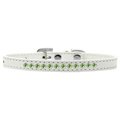 Mansbestfriend Lime Green Crystal Puppy White Dog Collar Size 12 MA921050